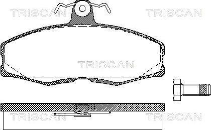Triscan 8110 10232 - Гальмівні колодки, дискові гальма autozip.com.ua