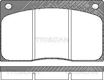Triscan 8110 10799 - Гальмівні колодки, дискові гальма autozip.com.ua