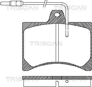 Triscan 8110 10790 - Гальмівні колодки, дискові гальма autozip.com.ua