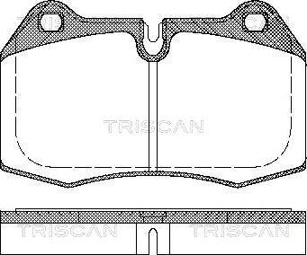 Triscan 8110 11004 - Гальмівні колодки, дискові гальма autozip.com.ua