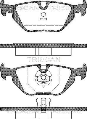 Triscan 8110 11001 - Гальмівні колодки, дискові гальма autozip.com.ua