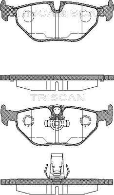 Triscan 8110 11003 - Гальмівні колодки, дискові гальма autozip.com.ua
