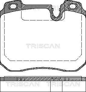 Triscan P0278300 - Гальмівні колодки, дискові гальма autozip.com.ua