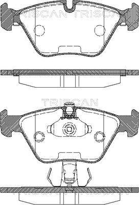 Triscan 8110 11010 - Гальмівні колодки, дискові гальма autozip.com.ua