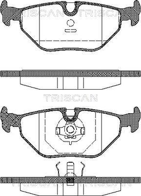Triscan 8110 11899 - Гальмівні колодки, дискові гальма autozip.com.ua