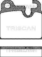 Triscan 8110 11227 - Гальмівні колодки, дискові гальма autozip.com.ua