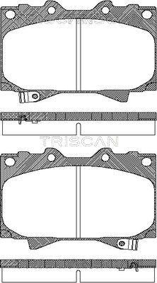 Triscan 8110 13048 - Гальмівні колодки, дискові гальма autozip.com.ua