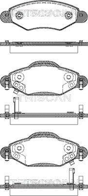 Triscan 8110 13059 - Гальмівні колодки, дискові гальма autozip.com.ua