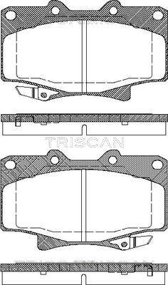 Triscan 8110 13013 - Гальмівні колодки, дискові гальма autozip.com.ua