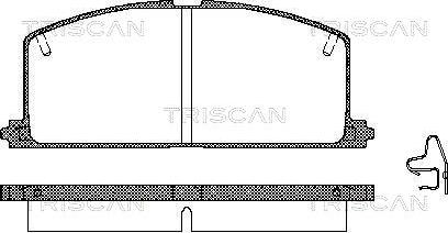 Triscan 8110 13089 - Гальмівні колодки, дискові гальма autozip.com.ua