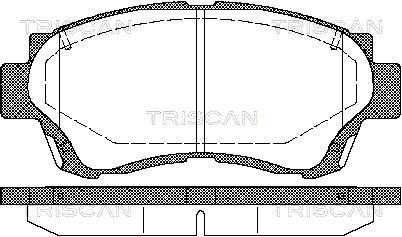 Triscan 8110 13034 - Гальмівні колодки, дискові гальма autozip.com.ua