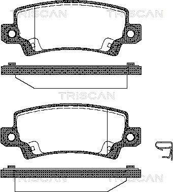 Triscan 8110 13031 - Гальмівні колодки, дискові гальма autozip.com.ua