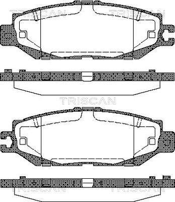 Triscan 8110 13037 - Гальмівні колодки, дискові гальма autozip.com.ua