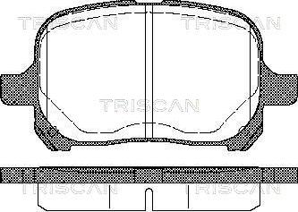 Triscan 8110 13022 - Гальмівні колодки, дискові гальма autozip.com.ua