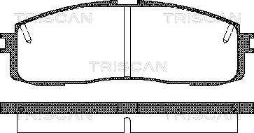 Triscan 8110 13152 - Гальмівні колодки, дискові гальма autozip.com.ua