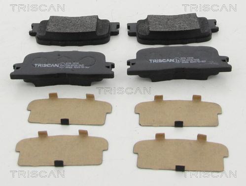 Triscan 8110 13110 - Гальмівні колодки, дискові гальма autozip.com.ua