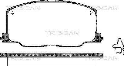 Triscan 8110 13879 - Гальмівні колодки, дискові гальма autozip.com.ua