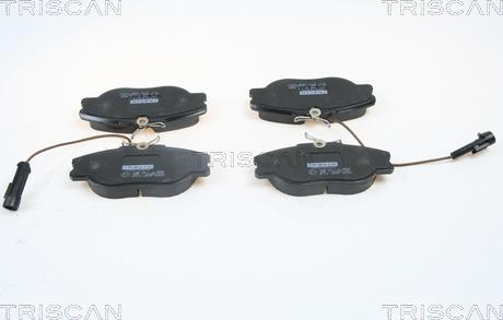 Triscan 8110 12001 - Гальмівні колодки, дискові гальма autozip.com.ua