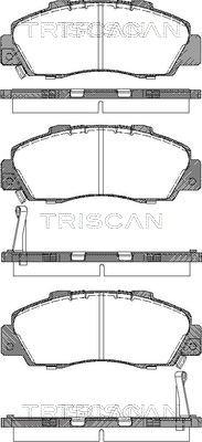 Triscan 8110 17009 - Гальмівні колодки, дискові гальма autozip.com.ua