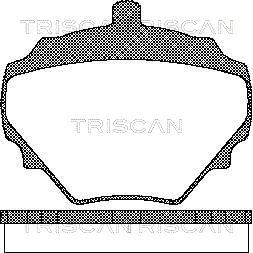 Triscan 362005210 - Гальмівні колодки, дискові гальма autozip.com.ua