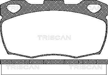 Triscan 8110 17003 - Гальмівні колодки, дискові гальма autozip.com.ua