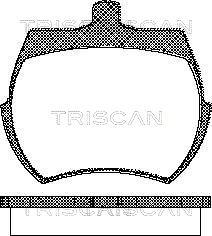 Triscan 8110 17019 - Гальмівні колодки, дискові гальма autozip.com.ua