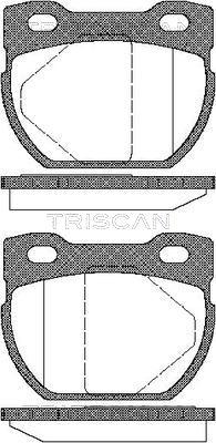 Triscan 8110 17013 - Гальмівні колодки, дискові гальма autozip.com.ua