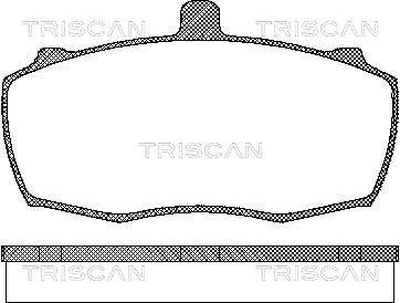 Triscan 8110 17838 - Гальмівні колодки, дискові гальма autozip.com.ua