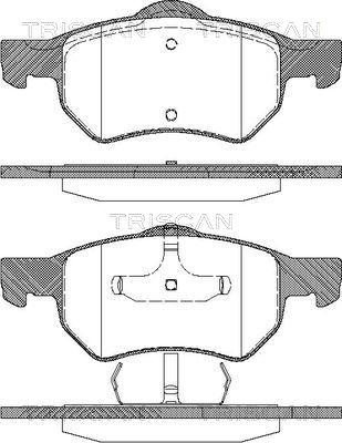 Triscan 8110 80598 - Гальмівні колодки, дискові гальма autozip.com.ua