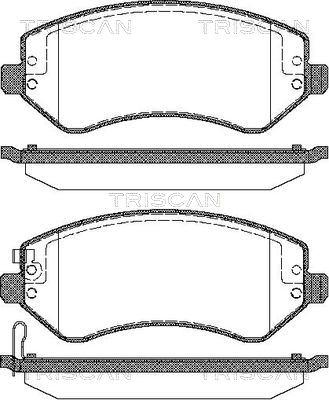 Jeep K5019985AB - Гальмівні колодки, дискові гальма autozip.com.ua