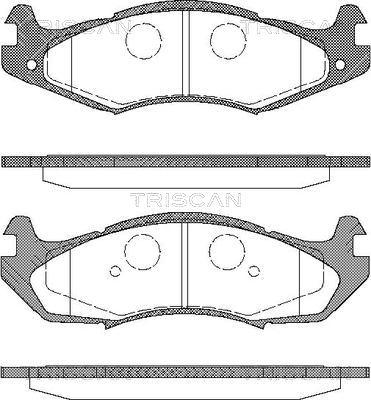 Triscan 8110 80524 - Гальмівні колодки, дискові гальма autozip.com.ua