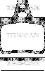 Triscan 8110 38933 - Гальмівні колодки, дискові гальма autozip.com.ua
