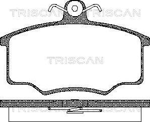 Triscan 1100-004620 - Гальмівні колодки, дискові гальма autozip.com.ua