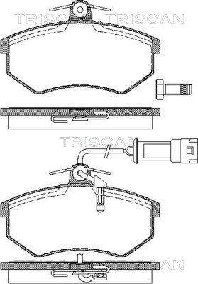 Triscan 8110 29987 - Гальмівні колодки, дискові гальма autozip.com.ua