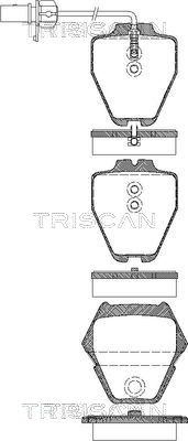 Triscan 8110 29044 - Гальмівні колодки, дискові гальма autozip.com.ua