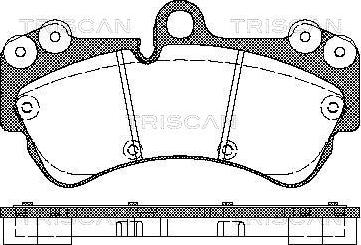 Triscan 1100-0986424740 - Гальмівні колодки, дискові гальма autozip.com.ua