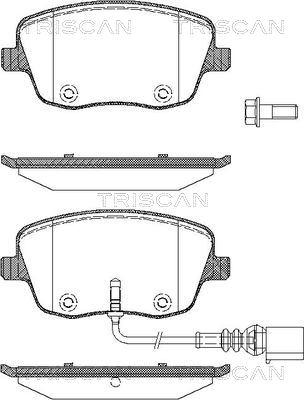 Triscan 8110 29043 - Гальмівні колодки, дискові гальма autozip.com.ua