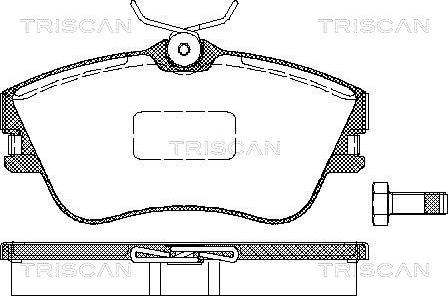 Triscan 8110 29001 - Гальмівні колодки, дискові гальма autozip.com.ua