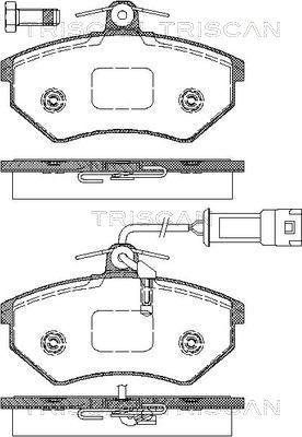 Triscan 8110 29002 - Гальмівні колодки, дискові гальма autozip.com.ua