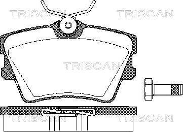 Triscan 8110 29014 - Гальмівні колодки, дискові гальма autozip.com.ua