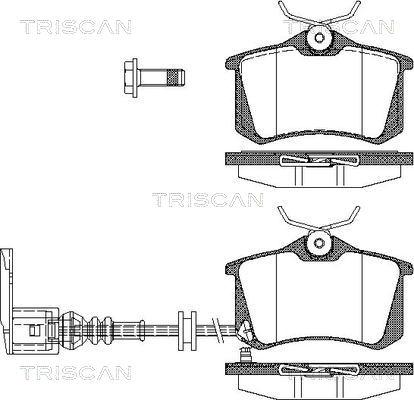 Triscan FDB1645 - Гальмівні колодки, дискові гальма autozip.com.ua