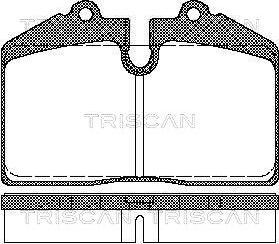 Triscan 8110 29155 - Гальмівні колодки, дискові гальма autozip.com.ua