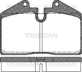 Triscan 8110 29156 - Гальмівні колодки, дискові гальма autozip.com.ua