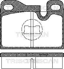 Triscan 8110 29158 - Гальмівні колодки, дискові гальма autozip.com.ua