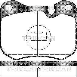 Triscan 8110 29157 - Гальмівні колодки, дискові гальма autozip.com.ua