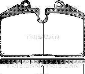 Triscan 8110 29165 - Гальмівні колодки, дискові гальма autozip.com.ua