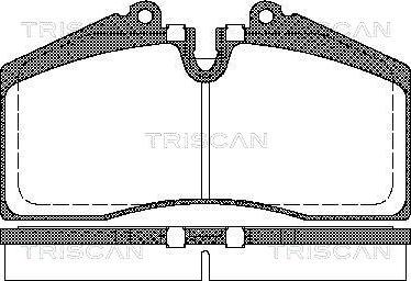 Triscan 8110 29160 - Гальмівні колодки, дискові гальма autozip.com.ua