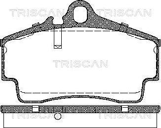 Triscan 8110 29163 - Гальмівні колодки, дискові гальма autozip.com.ua