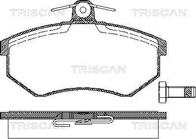 Triscan 8110 29120 - Гальмівні колодки, дискові гальма autozip.com.ua