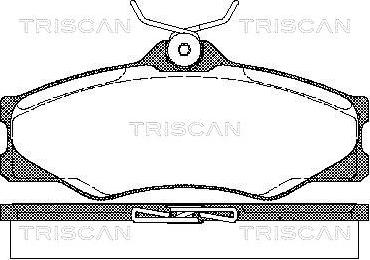 Triscan 8110 29845 - Гальмівні колодки, дискові гальма autozip.com.ua